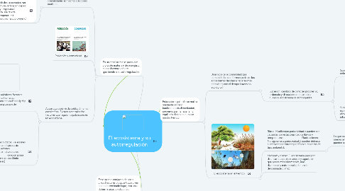 Mind Map: El ecosistema y su autorregulación