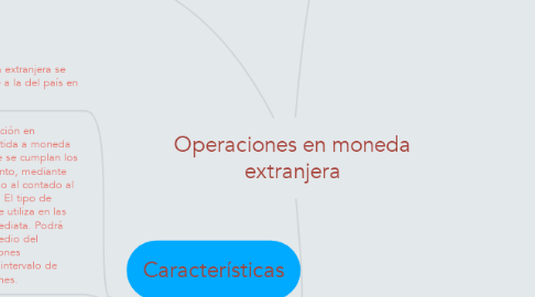 Mind Map: Operaciones en moneda extranjera