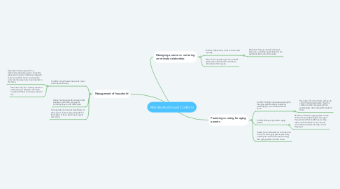 Mind Map: Middle Adulthood Conflicts
