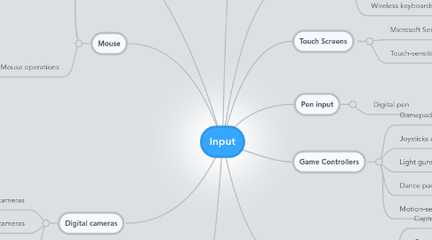 Mind Map: Input