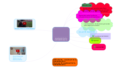 Mind Map: VIOLENCIA EN EL ENAMORAMIENTO