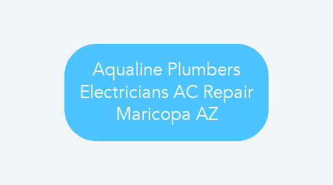 Mind Map: Aqualine Plumbers Electricians AC Repair Maricopa AZ