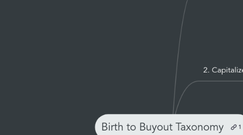 Mind Map: Birth to Buyout Taxonomy