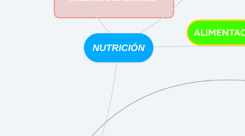 Mind Map: NUTRICIÓN