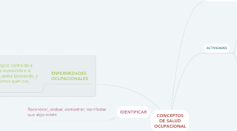 Mind Map: CONCEPTOS DE SALUD OCUPACIONAL