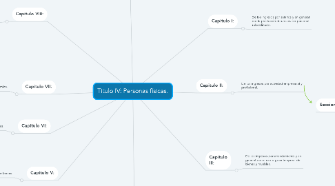 Mind Map: Titulo IV: Personas físicas.