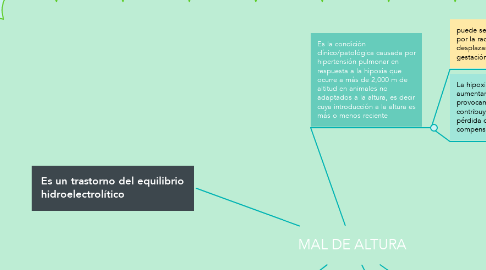 Mind Map: MAL DE ALTURA