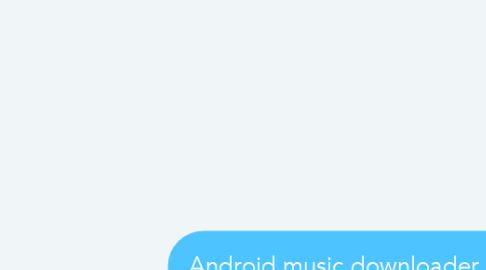Mind Map: Android music downloader app