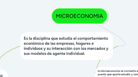 Mind Map: MICROECONOMIA