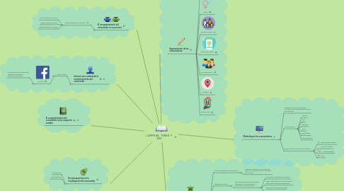 Mind Map: COMPRAR, TENER Y  SER