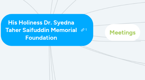 Mind Map: His Holiness Dr. Syedna Taher Saifuddin Memorial Foundation