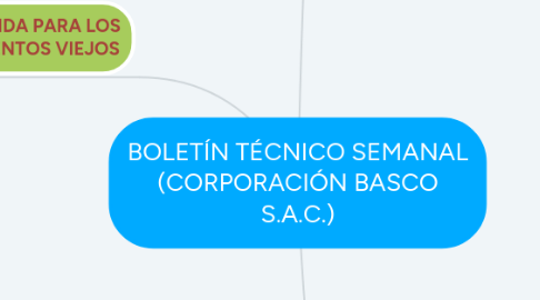 Mind Map: BOLETÍN TÉCNICO SEMANAL (CORPORACIÓN BASCO S.A.C.)