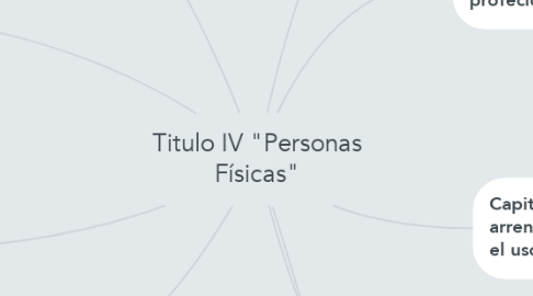 Mind Map: Titulo IV "Personas Físicas"