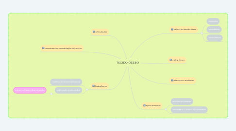 Mind Map: TECIDO ÓSSEO