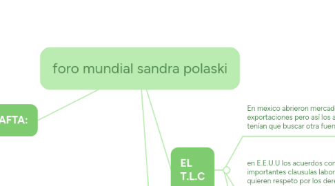 Mind Map: foro mundial sandra polaski