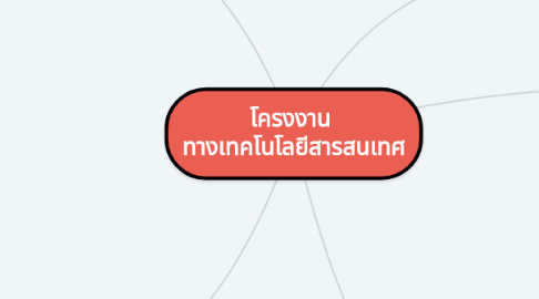 Mind Map: โครงงาน  ทางเทคโนโลยีสารสนเทศ