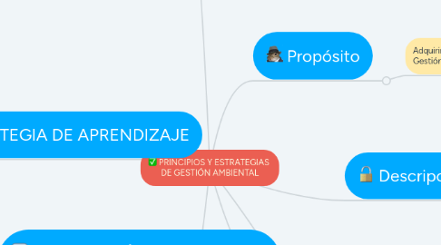 Mind Map: PRINCIPIOS Y ESTRATEGIAS DE GESTIÓN AMBIENTAL