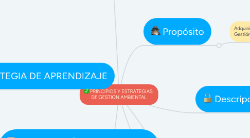 Mind Map: PRINCIPIOS Y ESTRATEGIAS  DE GESTIÓN AMBIENTAL