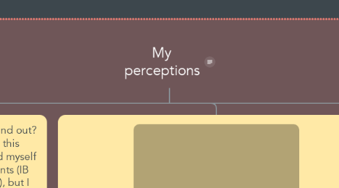 Mind Map: My perceptions