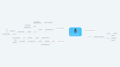 Mind Map: PROGRAMA RADIAL