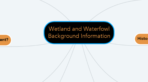 Mind Map: Wetland and Waterfowl Background Information