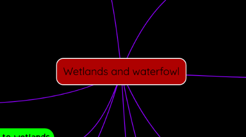 Mind Map: Wetlands and waterfowl