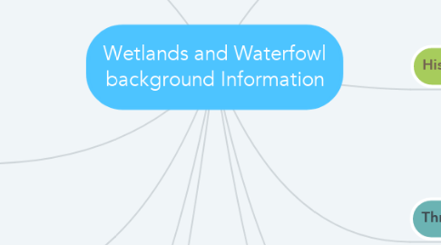 Mind Map: Wetlands and Waterfowl background Information