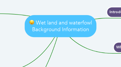 Mind Map: Wet land and waterfowl Background Information