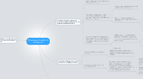 Mind Map: The prymacy of politics  in development