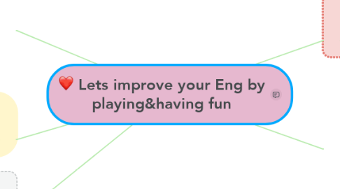 Mind Map: Lets improve your Eng by playing&having fun
