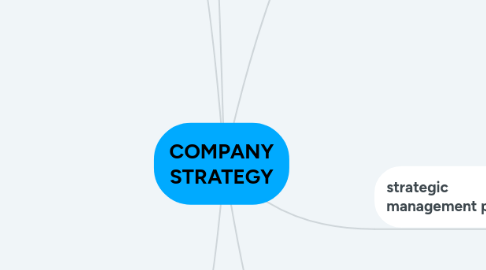 Mind Map: COMPANY STRATEGY