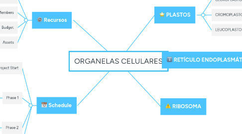 Mind Map: ORGANELAS CELULARES