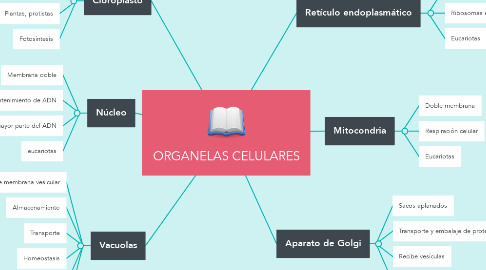 Mind Map: ORGANELAS CELULARES