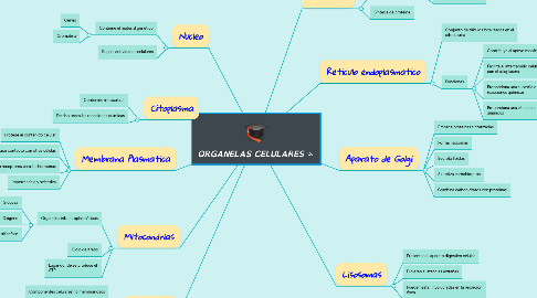 Mind Map: ORGANELAS CELULARES