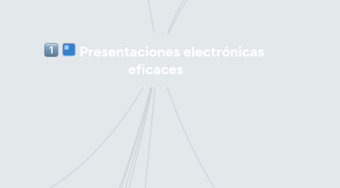 Mind Map: Presentaciones electrónicas  eficaces