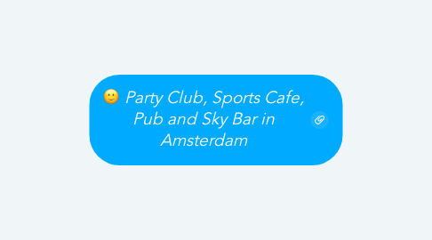 Mind Map: Party Club, Sports Cafe, Pub and Sky Bar in Amsterdam