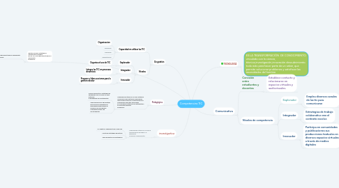 Mind Map: Competencias TIC