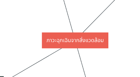 Mind Map: ภาวะฉุกเฉินจากสิ่งแวดล้อม