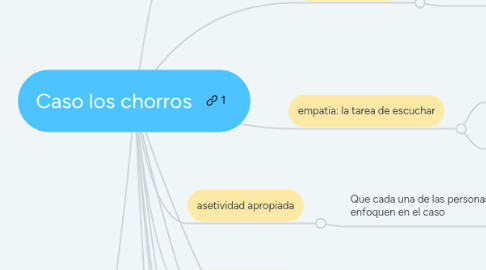 Mind Map: Caso los chorros