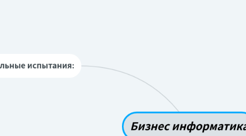 Mind Map: Бизнес информатика