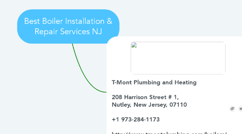 Mind Map: Best Boiler Installation & Repair Services NJ