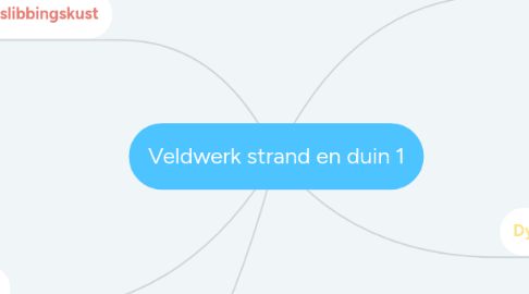 Mind Map: Veldwerk strand en duin 1