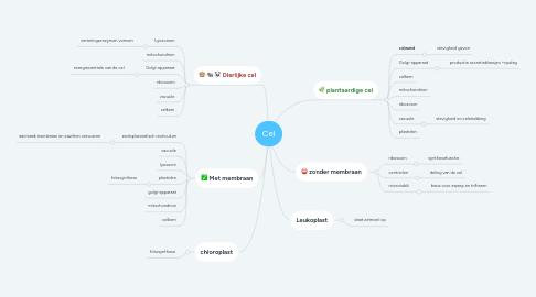 Mind Map: Cel