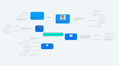 Mind Map: PSICOLOGIA DEL CONSUMIDOR