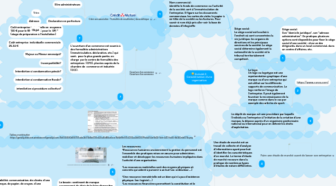 Mind Map: Activité 2: Caractérisation d'une organisation