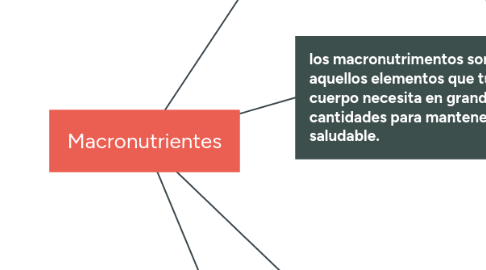 Mind Map: Macronutrientes