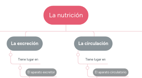 Mind Map: La nutrición