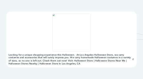 Mind Map: Los Angeles Halloween Store