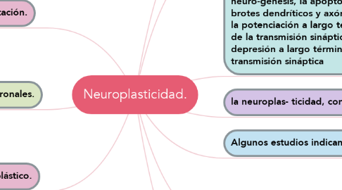 Mind Map: Neuroplasticidad.