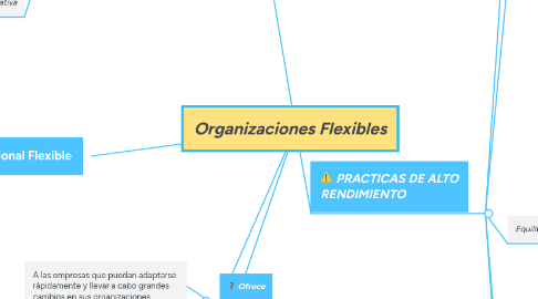 Mind Map: Organizaciones Flexibles
